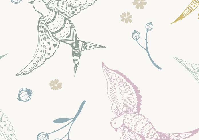 Songbirds, Summer Multi - Twist&Fit Roller Blind - Image 6